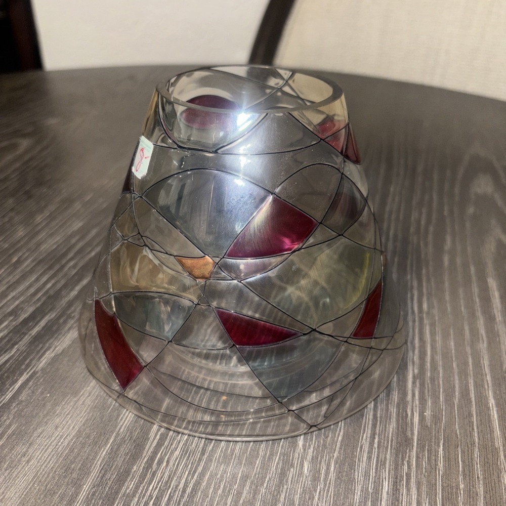 Partylite‎ Mosaic Stained Glass Calypso Decorative Candle Lamp Shade